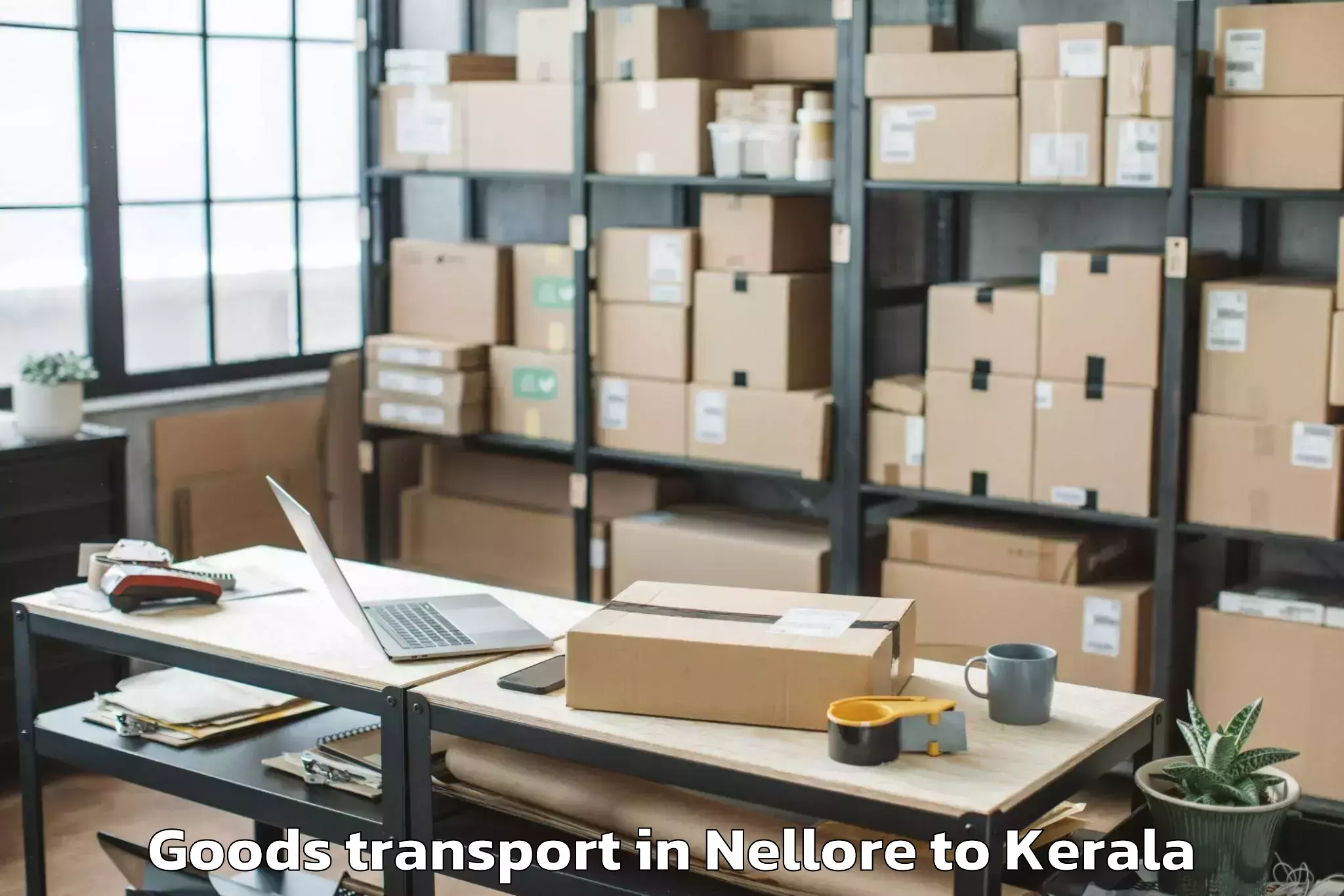 Nellore to Thiruvananthapuram Internation Goods Transport Booking